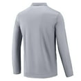 thumbnail image 5 of Ccpelsie Mens Henley Long Sleeve T-Shirt Tops Cotton Casual Shirt Casual Slim Fit Polo Shirts Lapel Neck Tops Work Solid Color Pullover Z5-Grey,3XL, 5 of 7