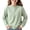 Green, variant on DJDLJWCJ Teen Girls Fleece Sweatshirt Solid Color Crewneck Pullover Long Sleeve Soft Cozy Tops for Everyday Wear Green Size 7-8Years