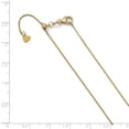 thumbnail image 2 of Leslie's Real 14kt Yellow Gold Adjustable 1.1mm Diamond Cut Cable Chain; 22 inch; for Adults and Teens; for Women and Men, 2 of 2
