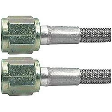 Allstar Performance ALL46310-28 28 in. No. 3 Braided Steel Lines with Two -4 Stright Ends