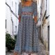 thumbnail image 4 of Vestido Medlor para mujer, estampado floral bohemio, maxi, verano 2025, talla grande, 4 of 6