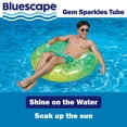 thumbnail image 4 of Bluescape Green Yellow Gem Sparkle Inflatable Tube Pool Float, for Kids & Adults, Age 9 & up, Unisex, 4 of 6