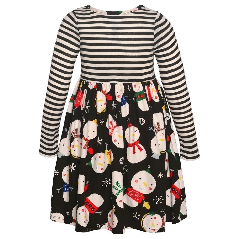 Bonnie Jean Girls Christmas Holiday Snowman Dress and Legging Set 12M-6X