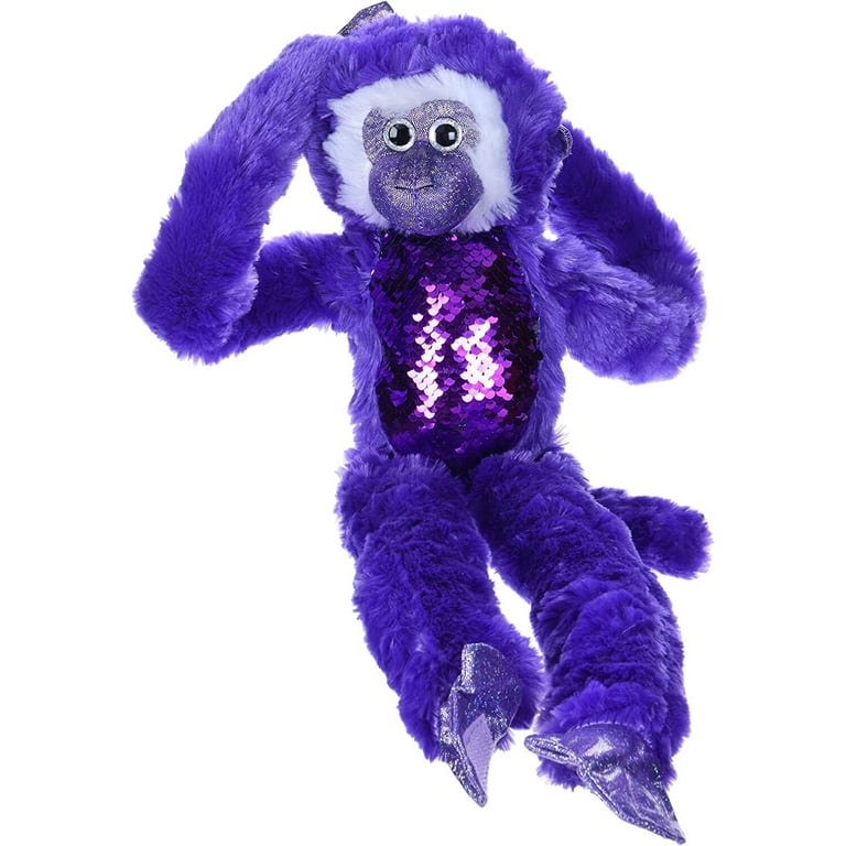 Purple stuffed monkey hotsell