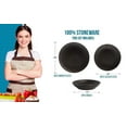 thumbnail image 4 of Safdie & Co. Capri Stoneware Dinnerware 12PC Set Black, 4 of 6
