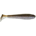 thumbnail image 5 of Googan Baits Saucy Swimmer 3.8 inch Green Pumpkin Pearl Fishing Lure 7 Pack, 5 of 5