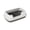 dark gray-DG-home supplies, variant on MORESEC Home Semi Enclosed High Bar Cat Litter Box Splash Proof Design Plastic 14x10x4.7in Includes Shovel Spacious Leakproof for Kitten Indoor Pet Home And Kitchen