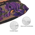 thumbnail image 3 of Fotbe Starry Night Purple Irises Funda de Almohada Decorativa Estilo Occidental, Lujo en Algodón, Fundas para Almohadas King, Cojín Estampado para Decoración del Hogar-20"x30", 3 of 6