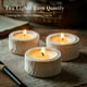 thumbnail image 5 of Velas de té Ashlux sin perfume con forma de palma, 100 unidades, color blanco, 5 of 9