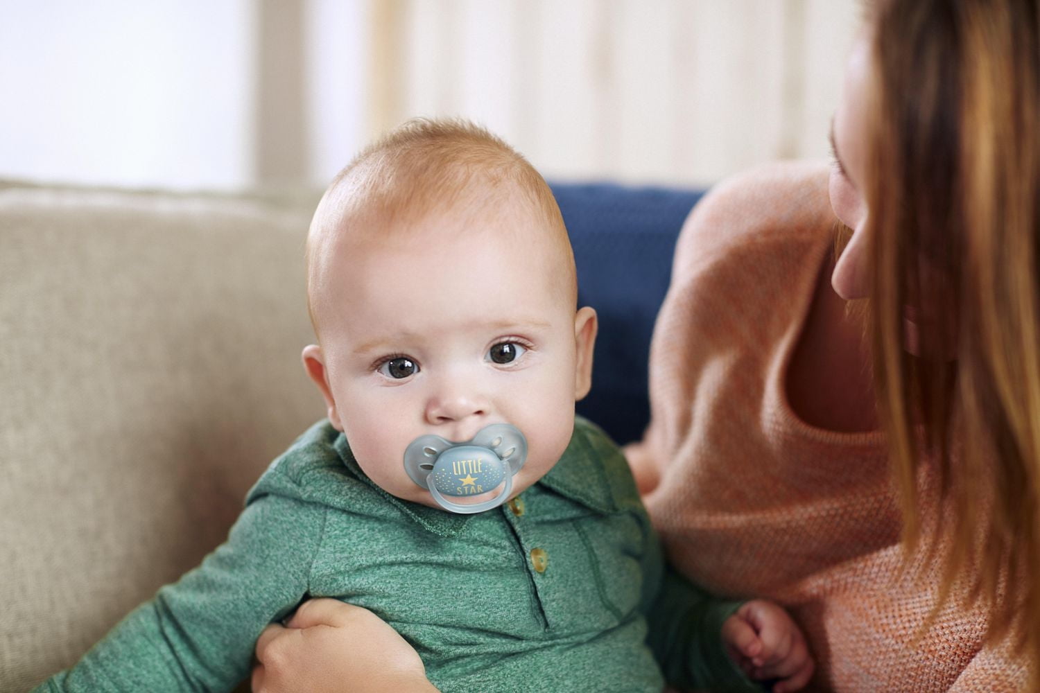 Philips Avent Ultra Soft Pacifier, 6-18 months, Mixed, 2 pack, SCF228/01, 2 pack Ultra Soft Pacifier