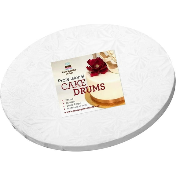 9" White Round Drum 1/2"  thick, single unit