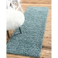 thumbnail image 1 of Unique Loom 3127971 2 Pi 6 Po x 10 Pi Tapis Solide Shag Runner&44; Ardoise Bleu, 1 of 2