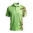 thumbnail image 5 of Mens Golf Polo Shirts Short Sleeve Button Down Mens Performance Polos,Green,2XL, 5 of 5
