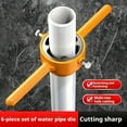 thumbnail image 2 of CNKOO 6-Piece Water Pipe Die Set  Metal and Plastic Pipe Threader Tool  Manual Pipe Fitting Cutter  No Electricity or Battery Needed, 2 of 7