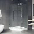 thumbnail image 2 of VIGO Ontario 36.13'' x 79.38'' Neo-Angle Hinged Shower enclosure with Base Included, 2 of 2