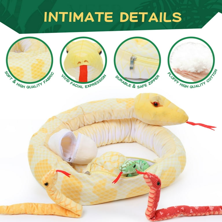 Tezituor 6Pcs Snake Stuffed Animal 79