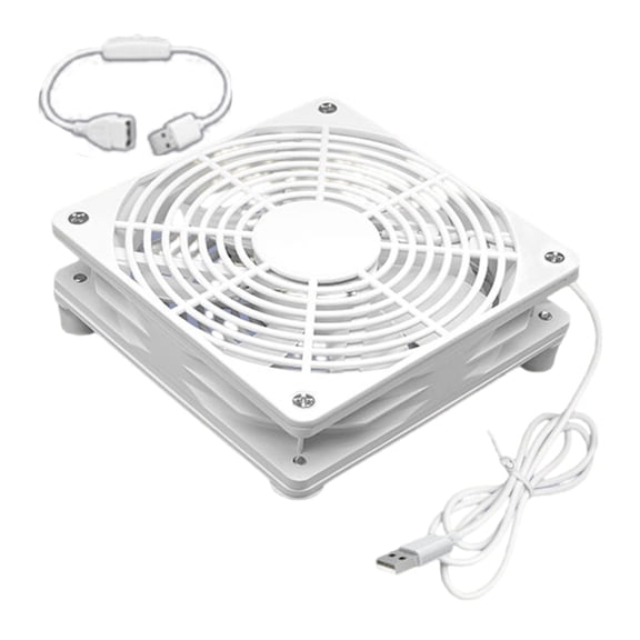 WINDLAND 120mm USB Cooling Fan Quiet Cooling Case Fan with Switches Cable for Receiver