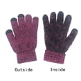 thumbnail image 2 of Traje cálido de terciopelo de tres piezas, gorro de invierno, bufanda y guantes para pantalla táctil., 2 of 6