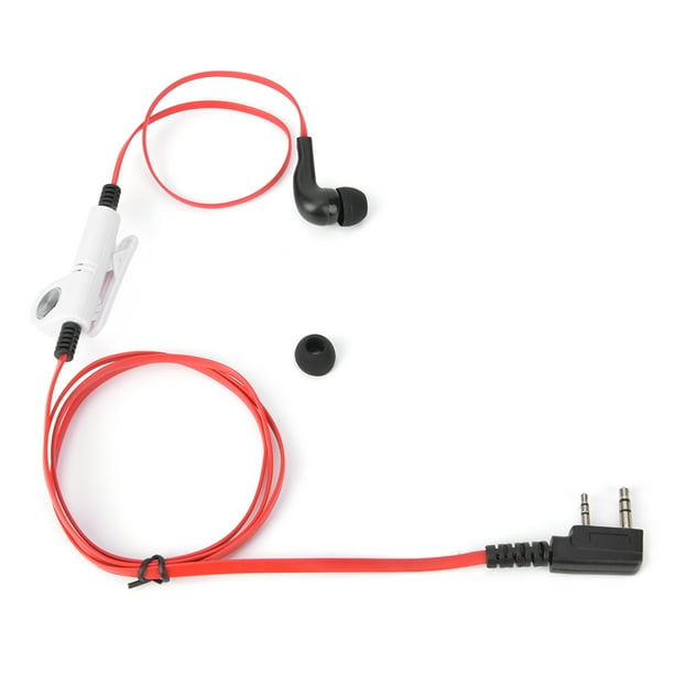Auriculares para Walkie Talkie Auriculares con Radio Bidireccional Micrófono PTT Auricular Tipo Oreja paraBaofeng