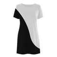 thumbnail image 3 of gakvbuo T-Shirt Dresses For Women Summer Dresses For Women 2024 Vacation Beach Dress Casual Simple T-Shirt Mini Dress Crewneck Short Sleeve Wedding Guest Dresses Club Dresses Sun Dresses Tunic Dress, 3 of 5