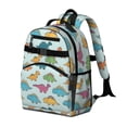 thumbnail image 2 of Dinosaur Names Chart Pattern Cute School Backpack Bag for School with Padded Back and Adjustable Shoulder Straps 15.25"x11.5"x5.25", 2 of 5