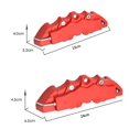 thumbnail image 5 of Kit de cubiertas de pinza de freno de disco Universal para coche, Protector de protección de pinza de freno de decoración 3D, 5 of 5