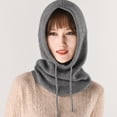 thumbnail image 3 of Gorro de punto con punta cerrada para hombre y mujer, bufanda para el cuello, jersey con protección para las orejas, grueso y cálido, hilo de lana de cachemira, otoño e invierno, 3 of 6