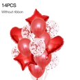 thumbnail image 1 of Ensemble de 14 Pcs/ensemble Ballons de Fête Vacances Mariage Anniversaire Ballons en Papier D\'aluminium Fête Ballons Décoratifs en Papier D\'aluminium, Rouge, 1 of 9