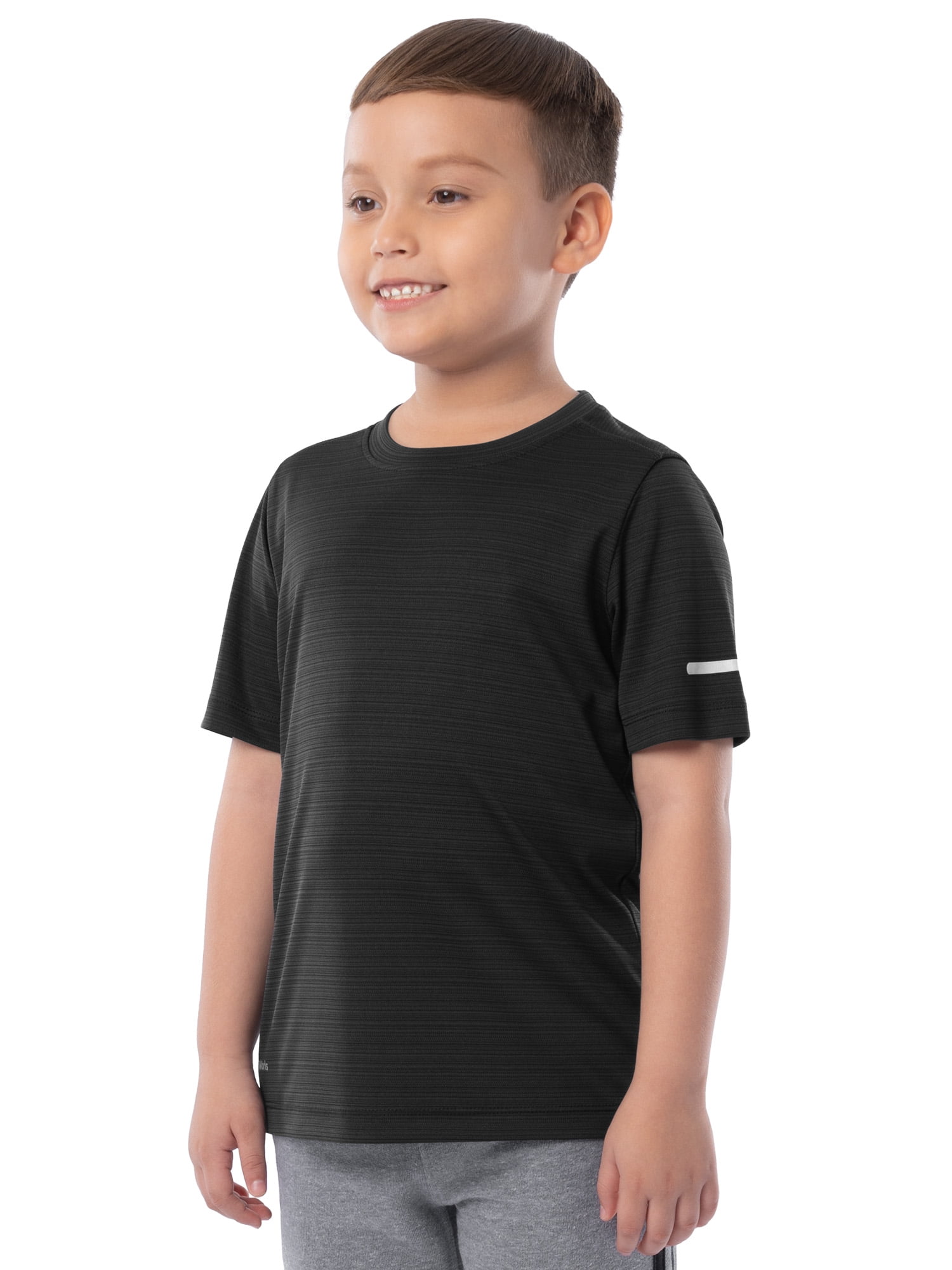 Athletic Works Boys Short Sleeve Core Active T-Shirt, Sizes 4-18 & Husky