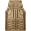 Goodyear 2pc Premium Rubber Floor Mats, Tan