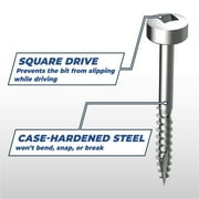 Kreg SPS-F075-100 Zinc Pocket Screws, 3/4-Inch, #6 Fine Thread, Pan Head (100 Count)