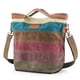 thumbnail image 1 of SNUG STAR Bolso de lona multicolor a rayas enrejado cruzado cuerpo bolso de hombro bolso de mano para mujer, 1 of 5
