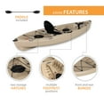 thumbnail image 6 of Lifetime Tamarack Angler 10 ft Fishing Kayak, Tan (90508), 6 of 19