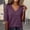Dark Purple, variant on Short Sleeve Tshirt For Women Summer Thread Neck T Shirts Loose Fit Casual Lightweight Basic Tee Classic T-shirt Work Blouse Daily Wear Grey M