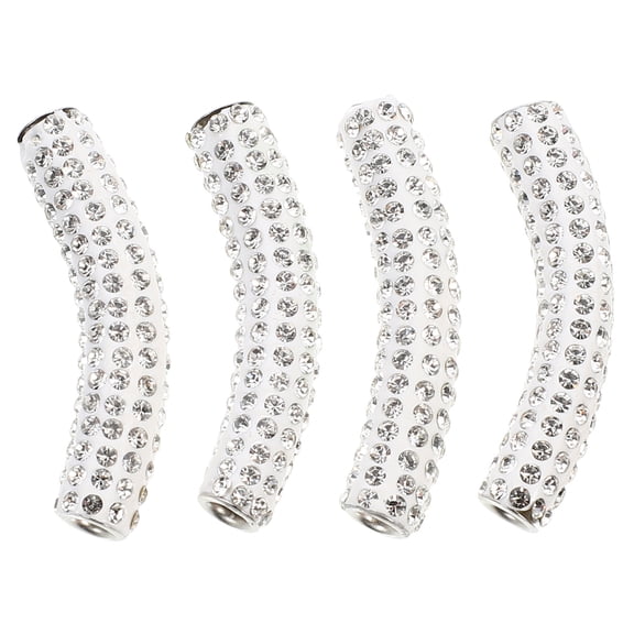 ROSENICE 4Pcs Metal Shoelace Buckles Rhinestone Studded Buckles Shoelace DIY Accessories