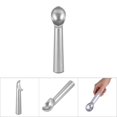 thumbnail image 1 of 3 Types Portable Metal Non-stick Anti-feeze Ice Cream Scoop Spoon Kitchen Tool New, 1 of 8