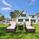 thumbnail image 1 of 5 Piece All Weather Terrace Conversation Set 2 Sofas 2 Ottomans 1 Coffee Table Rounded Arms Brown Gradient Garden Balcony Backy My Lux Decor Round, 1 of 6