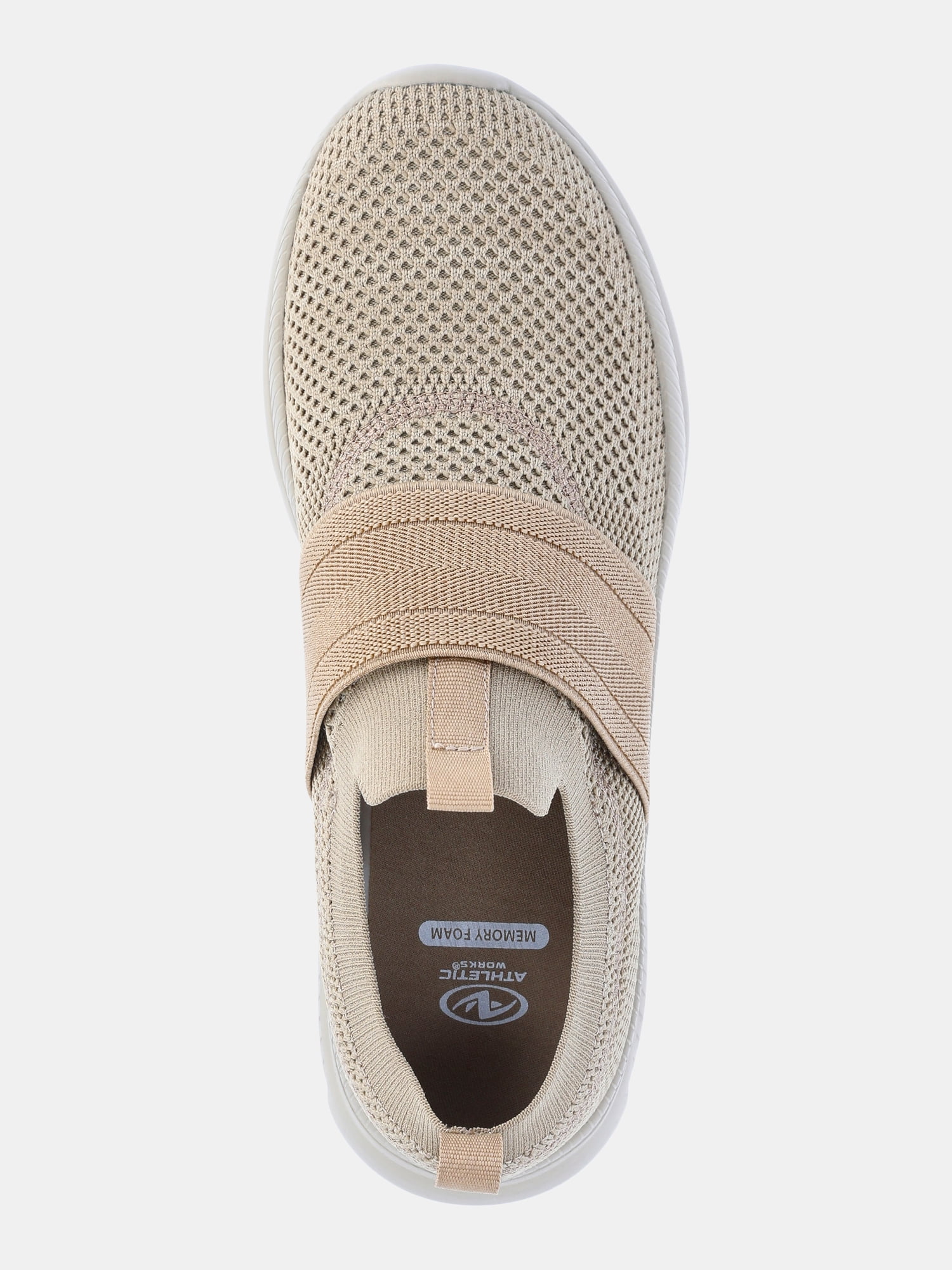 Athletic Works Men's Banded Jogger Slip-On Sneakers, Wide Width Available