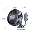 thumbnail image 2 of XGFHYJEH Car Fan, Fan for Car, Portable Fan for Car, 12V Car Fan for Dashboard, Car Fans that Blow Cold Air, Car Fans for Cooling inside a Car, 2 of 7