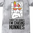 thumbnail image 3 of KTMKH Boys And Girls Cartoon Bunny I AM CHASINGS HUNNIES Print Short Sleeved Crawl Clothes 0 To 24 Months Kids For 0-3 Months, 3 of 3