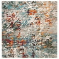 thumbnail image 3 of SAFAVIEH Madison Flowers Vintage Abstract Runner Rug, Green/Turquoise, 2' x 8', 3 of 5