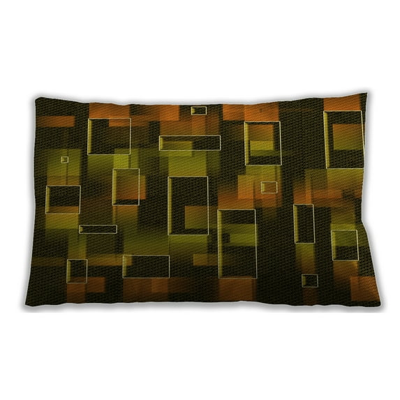 Ahgly Company Outdoor Rectangular Contemporary Lumbar Throw Pillow, 13 inch by 19 inch