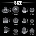 thumbnail image 2 of NOGIS 600pcs Silicone Earring Backs, Soft Earring Backs for Studs in 6 Styles Hypoallergenic Earring Backs for Locking Stud Droopy Earrings Heavy Earrings Hook Earrings（Style A）, 2 of 7