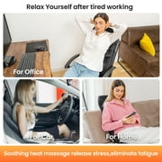COMFIER Motors Massage Seat Cushion with 3 Level Heating Pad, Back Massager Chair Pad, Fathers Day Gifts