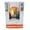 Orange, variant on Kuala Lumpur Malaysia Design B Souvenir 2 oz Square Shot Glass Orange