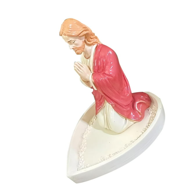 Support d'Exposition Élégant pour Bijoux Religieux, Base en Résine en Forme de Cœur avec Douce Réflexion Lumineuse pour Colliers, Bracelets, Perles de Chapelet, Accessoire de Photographie pour la Déco de la Maison