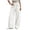 White(New&Hot), variant on ZHYou No Boundarie Womens Baggy Pants Casual Stretch Waist Drawstring Quick Dry Wide Leg Lounge Trousers,Black,Size S