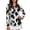 Cow Fur Print, variant on Brown Leopard Print Long Sleeve Workout Tops for Women UPF 50+ Golf Tops Sun Shirts Half Zip Quick Dry Hiking Athletic Running Fishing Shirts Moisture Wicking Athletic Polo,S