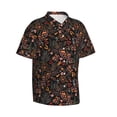 thumbnail image 2 of Daiia Floral Hawaiian Shirt for Men Gentle Cotton Regular Short Sleeve Casual-3X-Large, 2 of 9