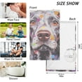 thumbnail image 6 of Dreamtimes Towels Set of 2 Colorful Dog Painting Print for Bathroom Kitchen Travel 16×28 inch, Cotton Bath Towels Lightweight Quickdry for Bathroom Ktichen Travel SPA Gym, 6 of 7